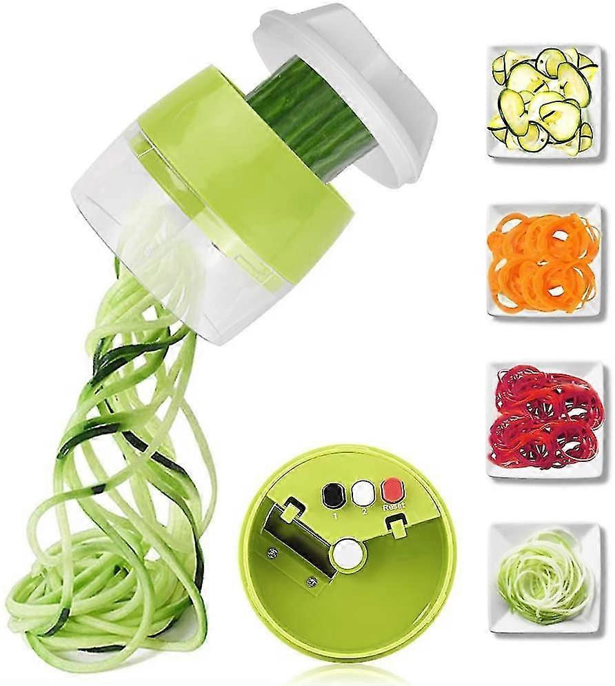 Handheld Spiralizer Vegetable Fruit Slicer 4 In 1 Adjustable Spiral Grater Cutter Salad Tools