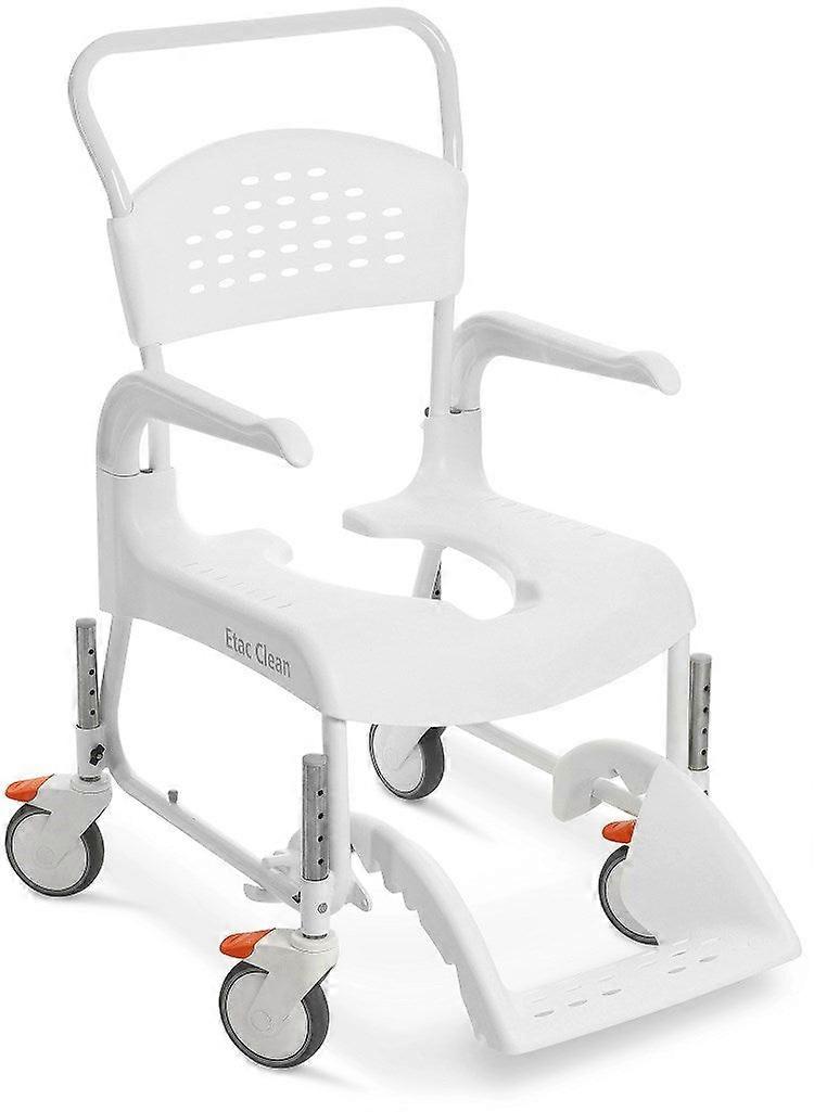 Etac Clean 55 cm / 4 jarrua Pyörätuoli WC-toiminnolla Valkoinen