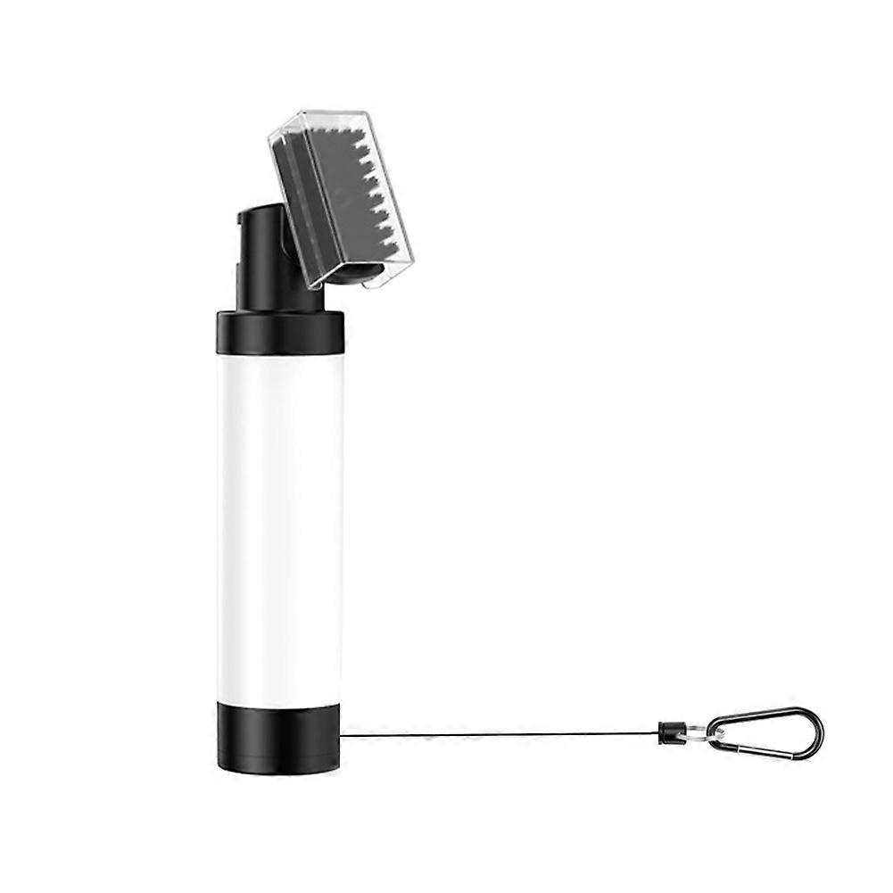 Kit de limpeza com escova e toalha de microfibra para tacos de golfe, branco