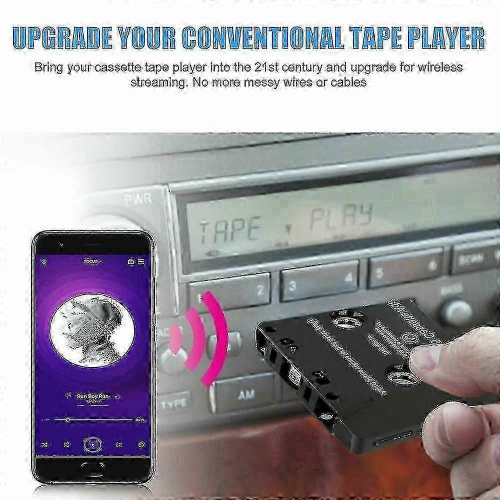 Car Audio Bluetooth Cassette Receiver Tape Player Bluetooth 5.0 Cassette Aux Adapter g20242516705