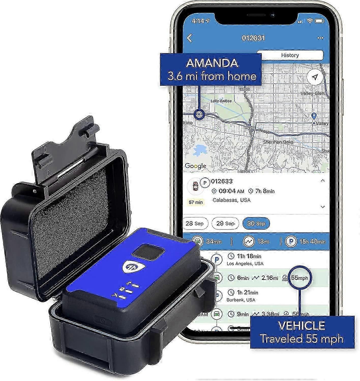 GPS Tracker for Vehicle - Hidden GPS Locator for Car - Location Tracker for Car - Real Time LTE Auto
