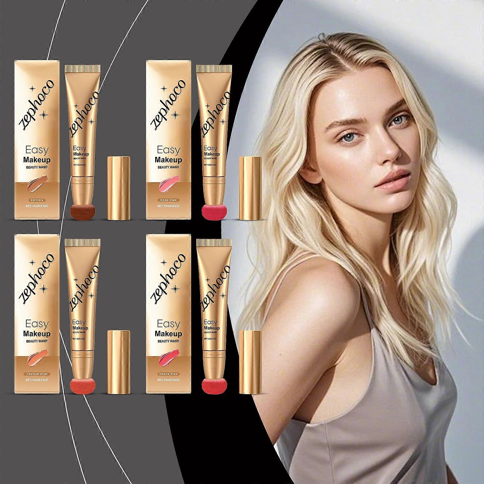 Zephoco Liquid Blush Cushion Pen Series High-Gloss Blush Liquid Facial Makeup Is Easy To Spread And Does Not Fade