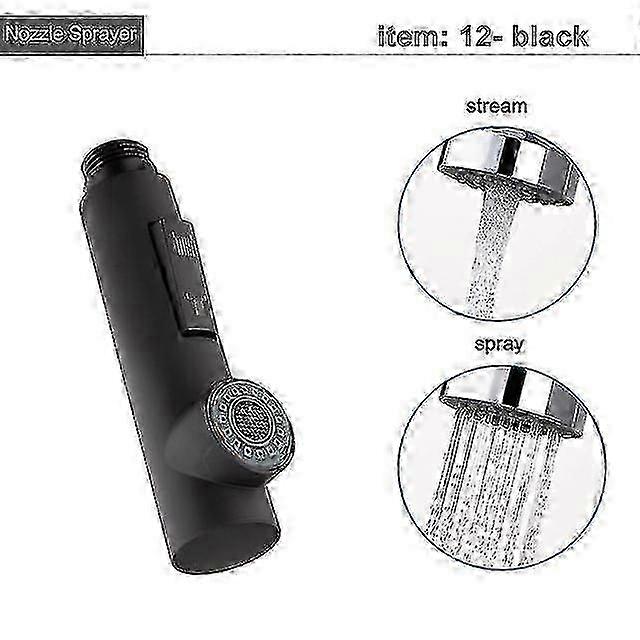 Easy Install Kitchen Tap Sprayer Pull Out Shower Head G1/2 Nozzle