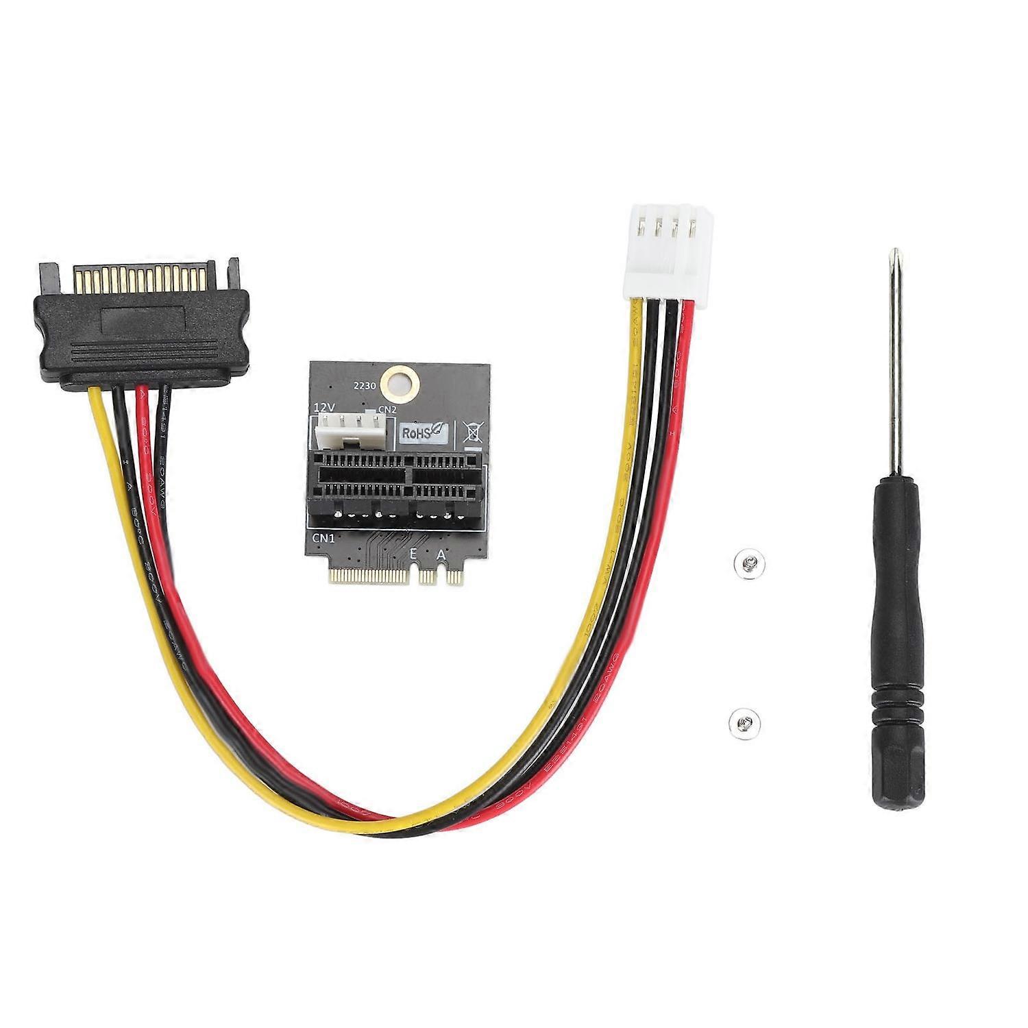 M.2 NGFF Key A A+E E to PCIE 1X Adapter 4pin 5V 12V Power Supply High Reliability NGFF A E to PCIE E
