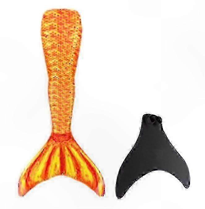Swimming Mermaid Tail with Monofin for Adults, Reinforced Design for Enhanced Performance