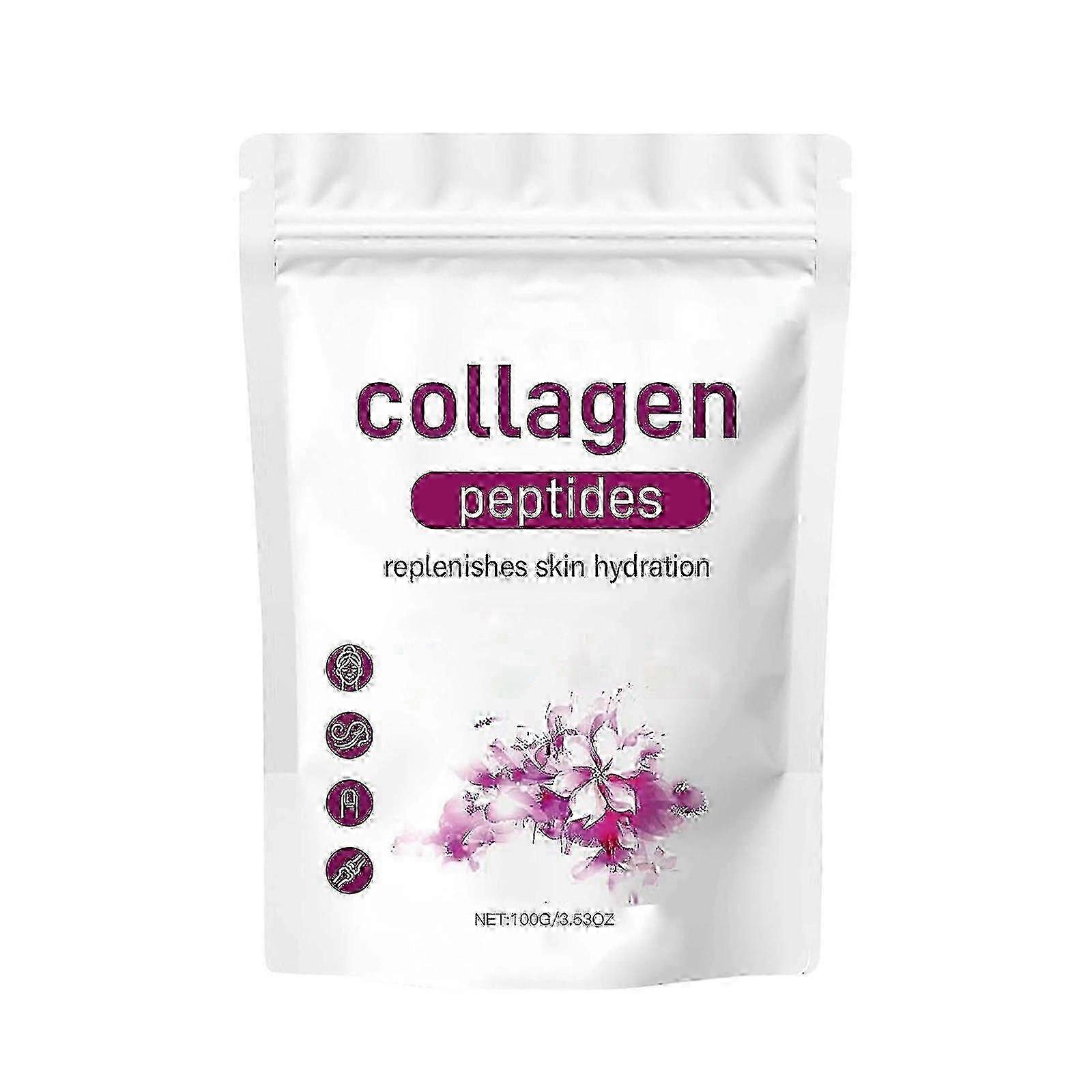 マルチコラーゲンプロテインパウダー - 肌用加水分解コラーゲンペプチド - DIY フェイシャルマスクブレンド、肌に潤いを与え、潤いを与えます