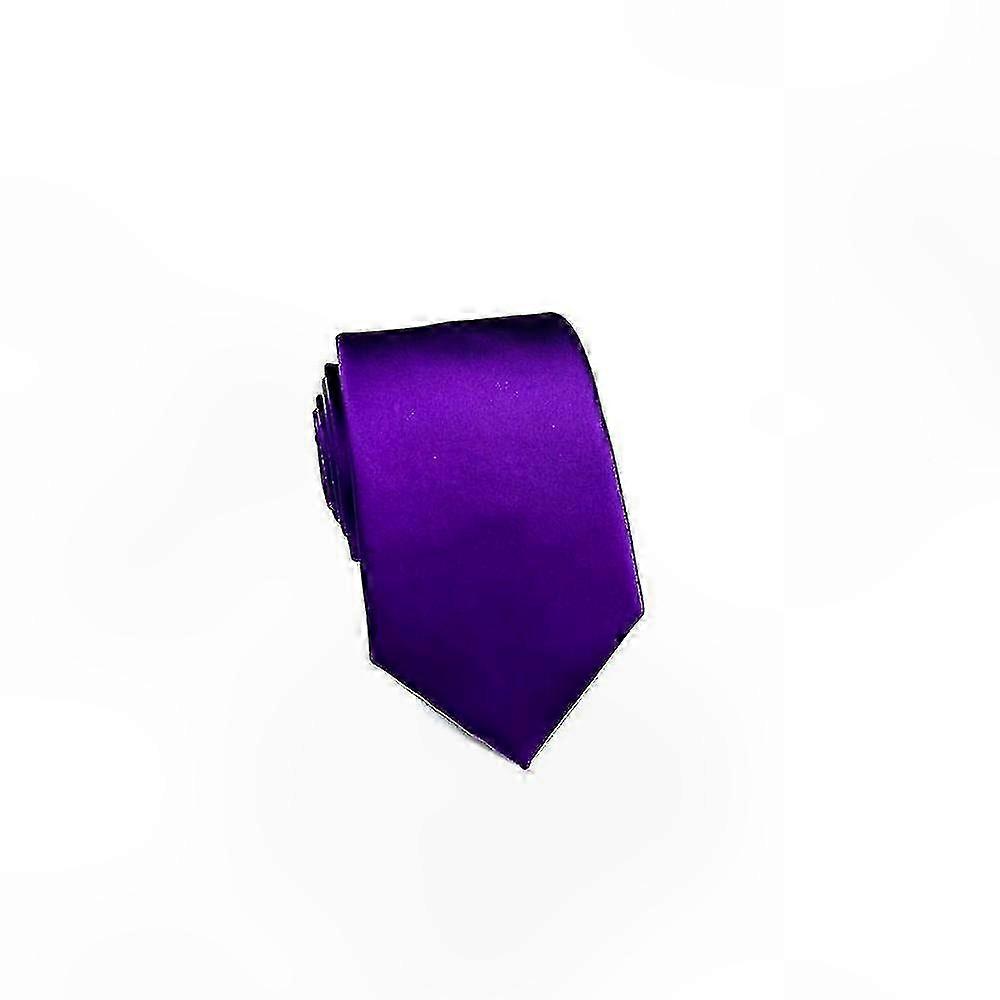 Purple Polyester Yarn Tie for Men