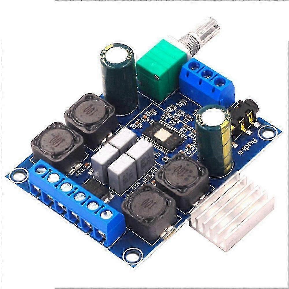 TPA3116D2 50Wx2 Dual Channel Digital Power Amplifier Board with High Efficiency and Reverse Protection for Stereo Sound