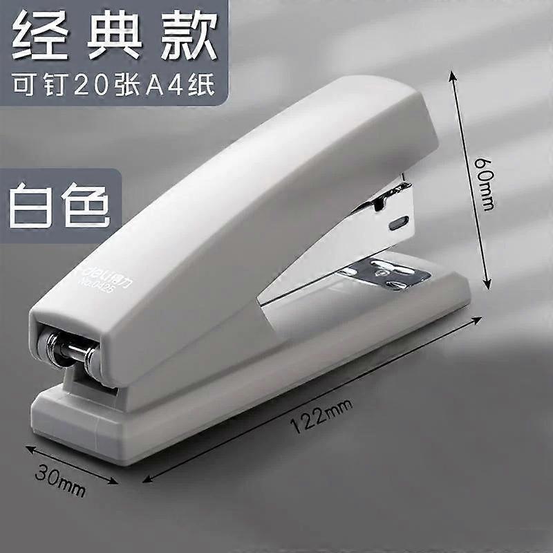 Stapler，Office Stapler, 25 Sheet Capacity, Non-Slip, white