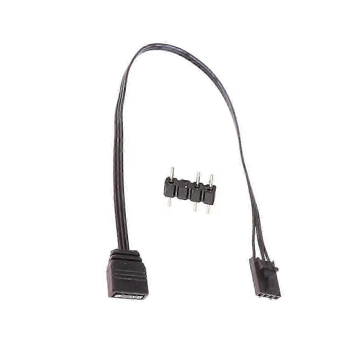4-Pin RGB to 3-Pin ARGB 5V Adapter Converter Cable, 25cm Standard PC LED Connector