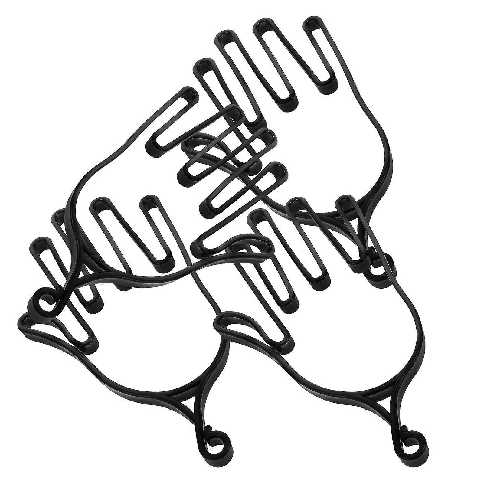 Golf Glove Shaper for Protecting Glove Shape 4Pcs Black Plastic Material