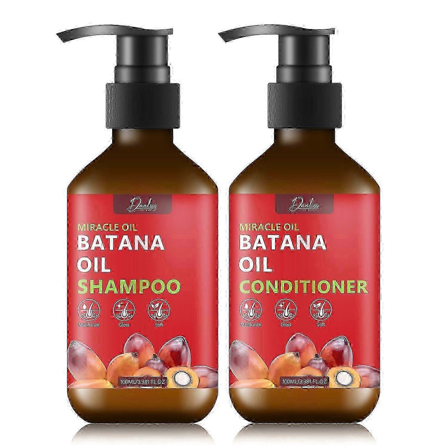 Batana Shampoo e Condicionador, Conjunto de Cuidados com o Cabelo Orgânico Natural | Deep Nourish Scalp,Restaura Cabelos Danificados,Para Crescimento do Cabelo | Conjunto de cuidados com os cabelos Batana para Dry,
