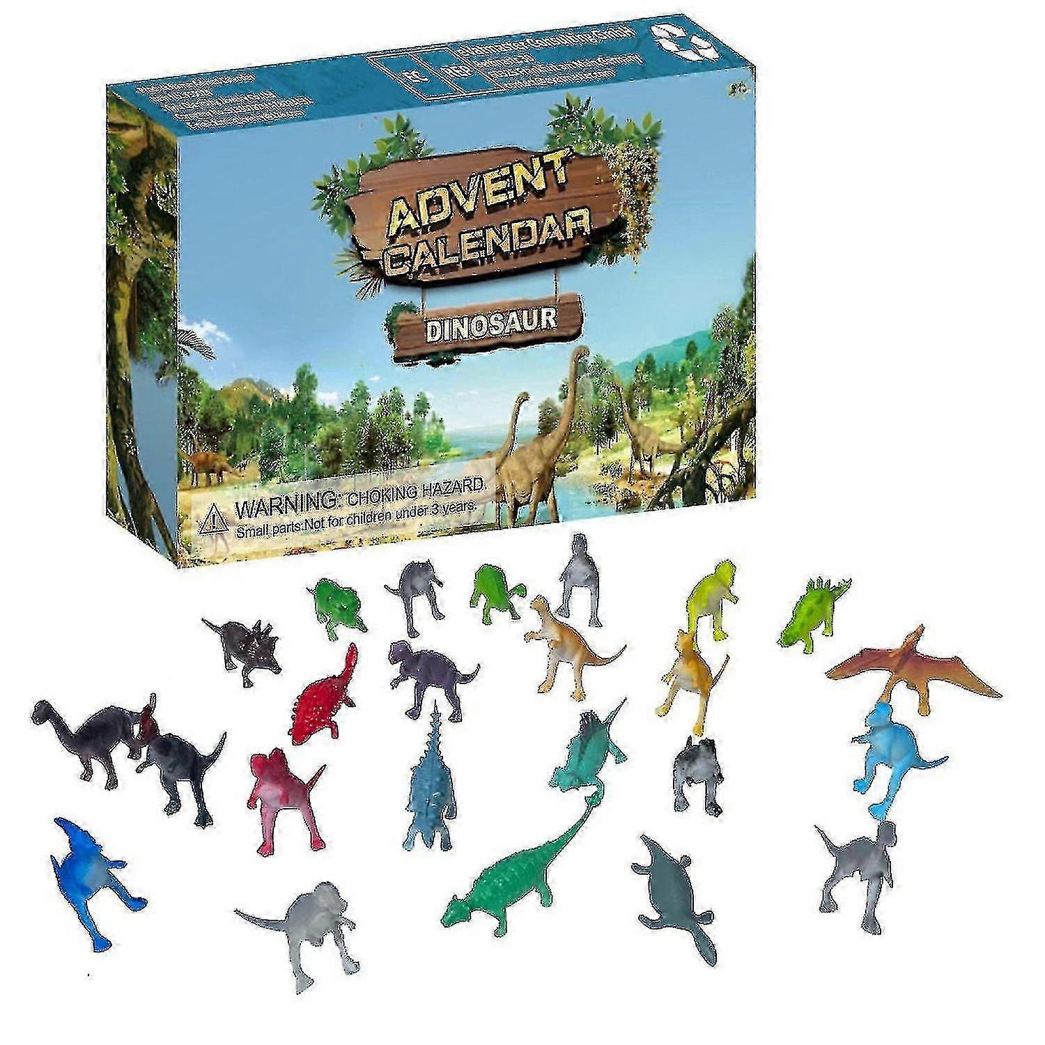 Children's Dinosaur Advent Calendar for Christmas 24 Day Countdown