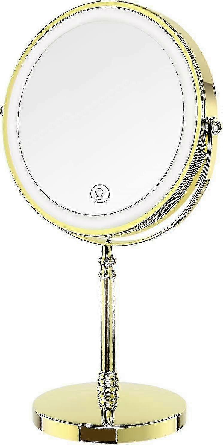 8 -inch Charging Double -sided Can Enlarge Makeup Mirrors, 3 Colors, 1x/10x 360  Rotation Touch