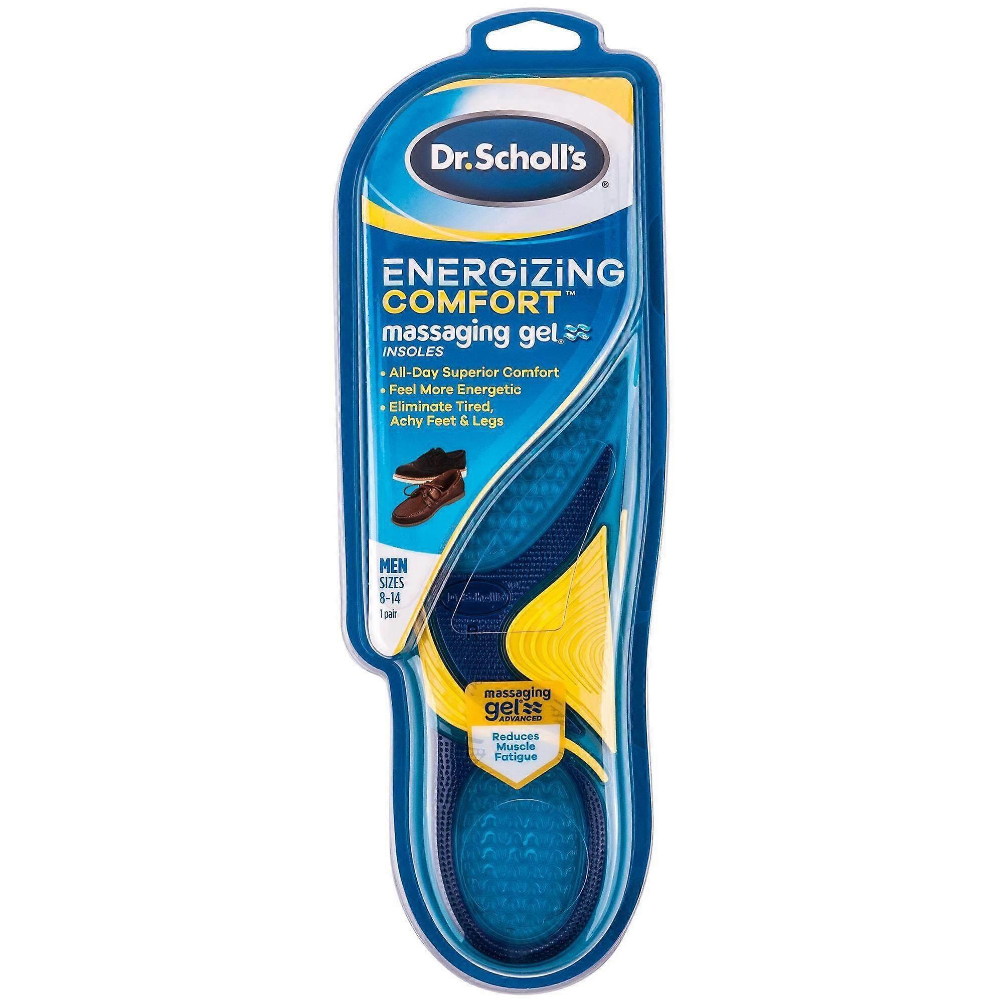 Dr. Scholl's Comfort & Energy Masaj Jel Erkekler İçin Tabanlık, 1 Çift
