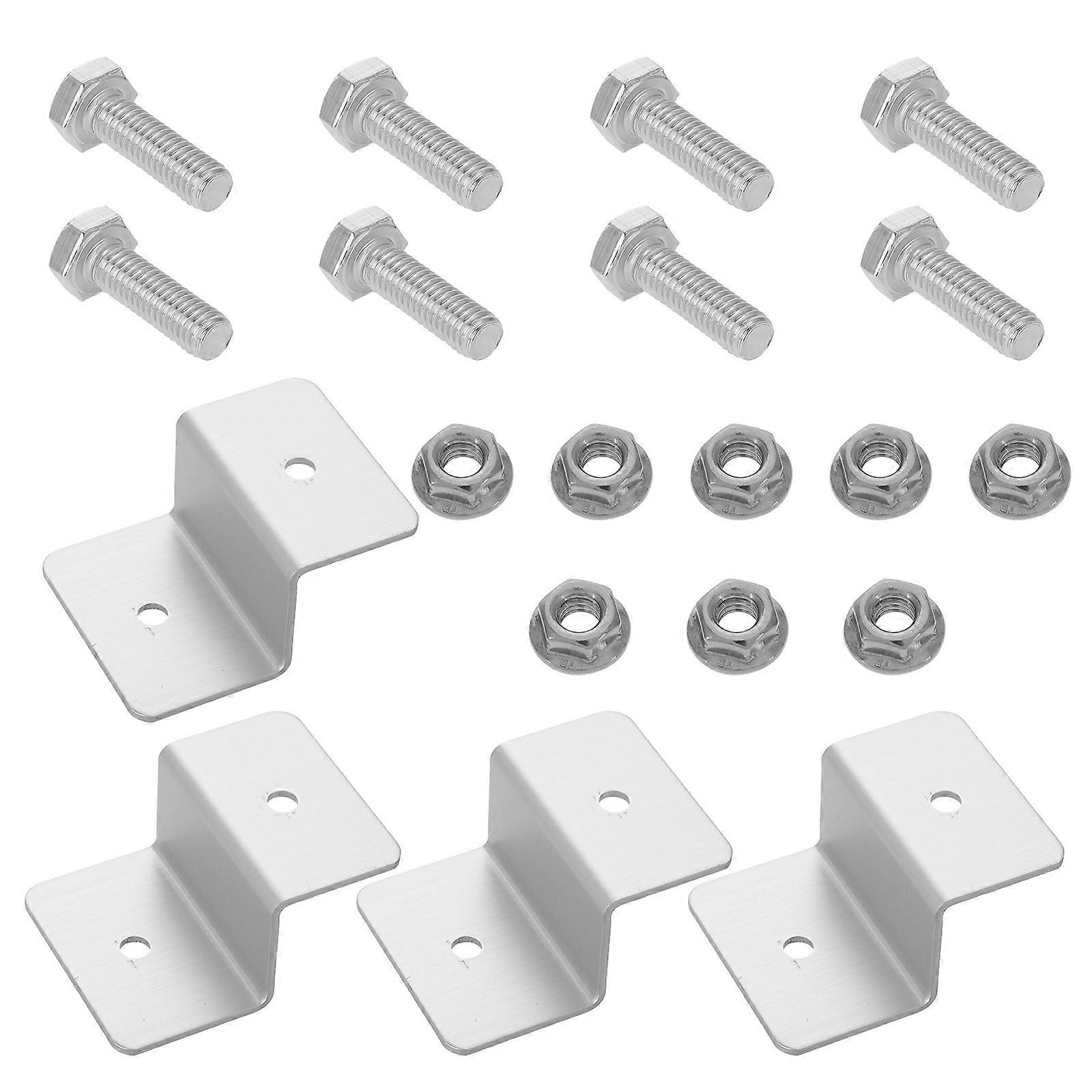 Solar Panel Mounting Z Bracket for Storage Use 4Pcs Aluminum Alloy Brackets