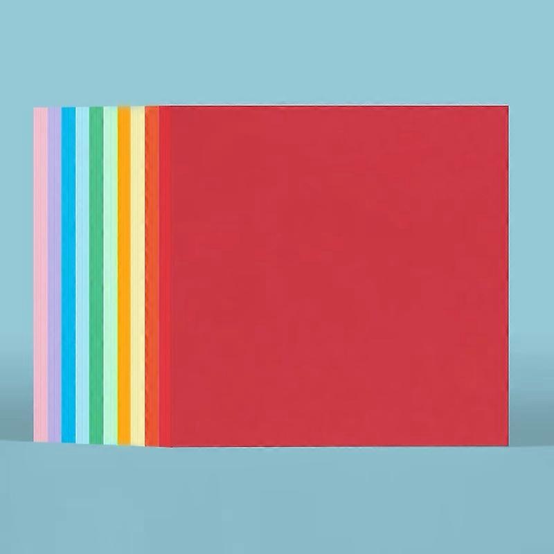 100pcs 10 Color Origami Square Paper Double Sided Folding Lucky Wish Paper Crane Craft DIY Colorful Scrapbooking