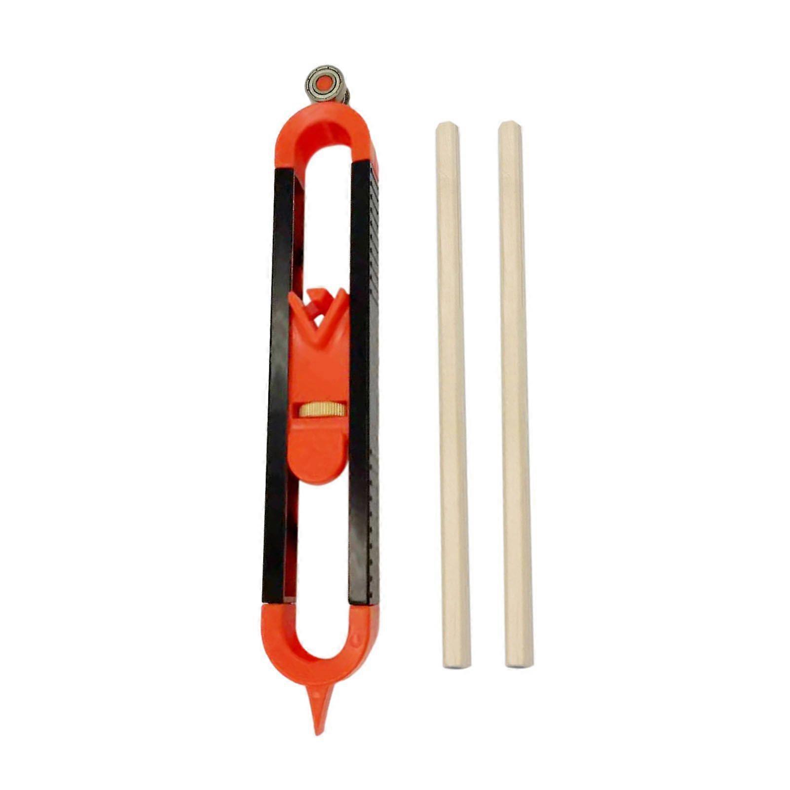 Mengxi Precise Contour Scribe Tool with Pencils Compact Portable Easy to Use Contour Measuring Tool with Adjustable Lock for Woodworking
