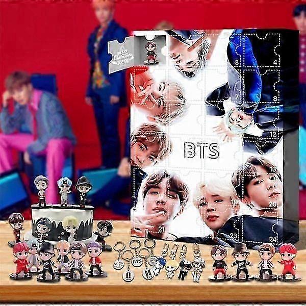 BTS Advent Calendar 2024, Christmas Calendar for Kids Christmas Countdown 24 Days Blind Box Home & Collectibles for Fans