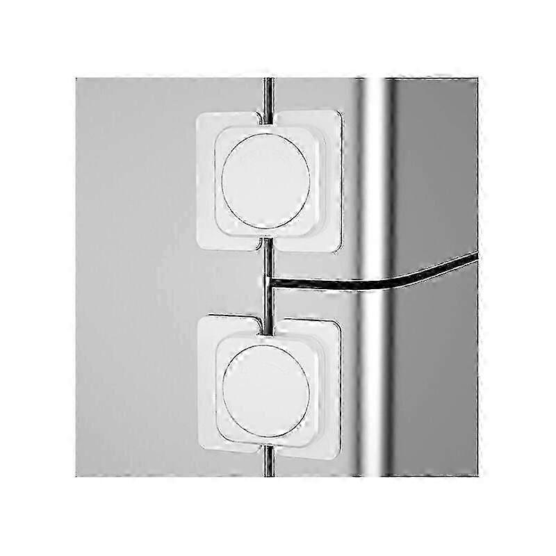 Safety Lock for Fridge, Freezer, Window Lock, Child Safety Lock for Locking Fridge, Cabinets and Windows (4 Set) White,55*50mm
