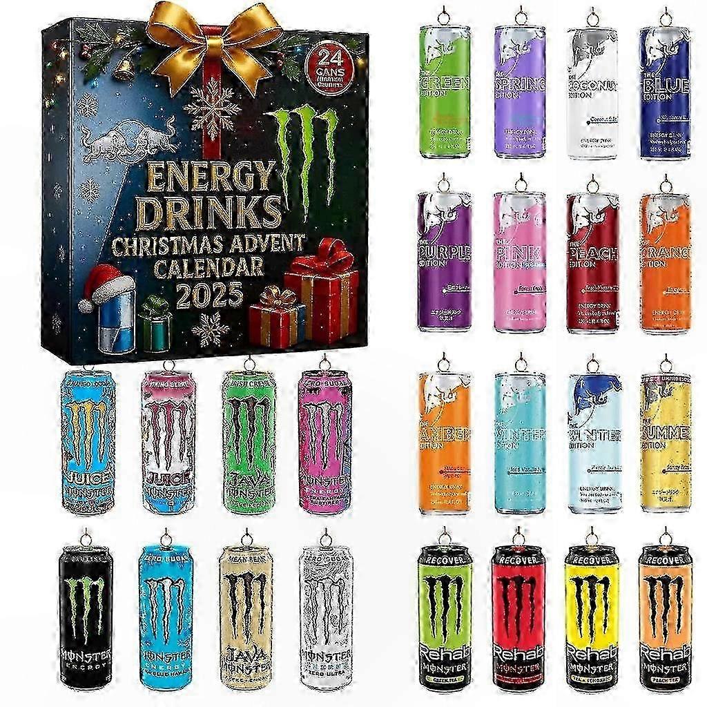 Νέο ακρυλικό χριστουγεννιάτικο ημερολόγιο αντίστροφης μέτρησης 2025 σε κουτί τυφλού_smjd