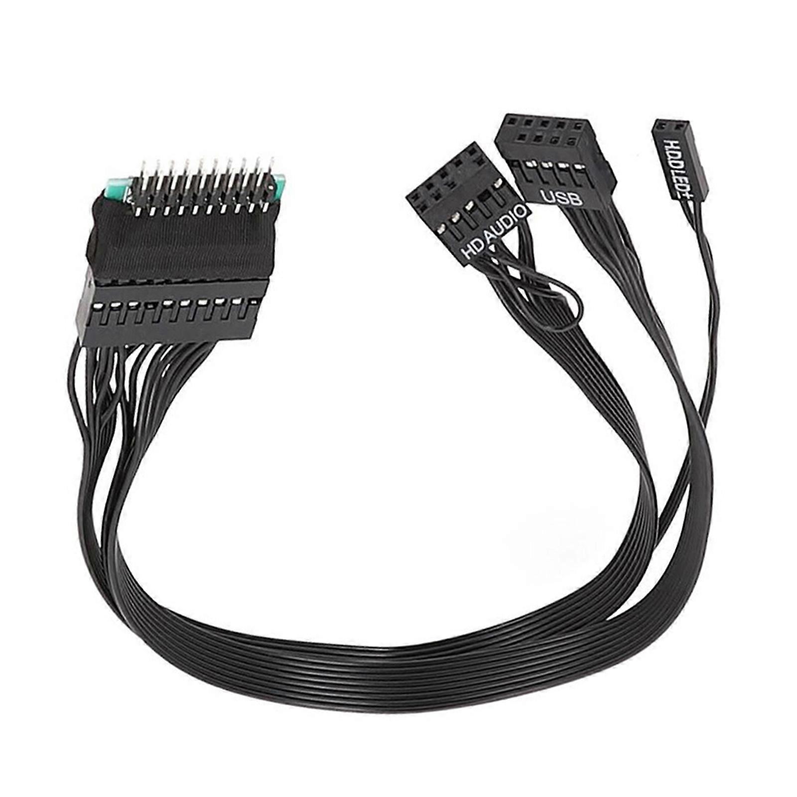 Computer Mainboard 19PIN 20Pin Connection Cable 19Pin Forward To Reverse Cable For Regular Mainboard Install Multicolor