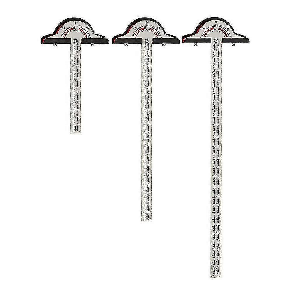 Woodworking Edge Ruler Adjustable Protractor Angle Measuring Tool 20 Inch Two Arm Angle Finder 0-70 Degree Range hwy