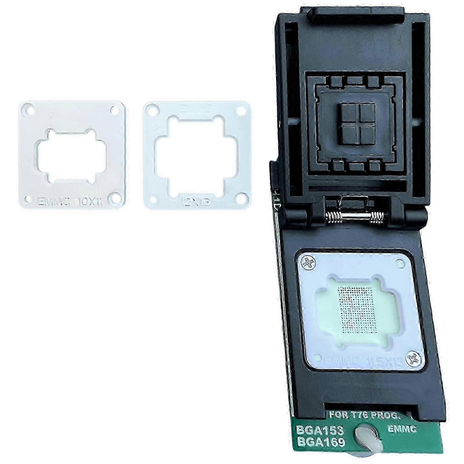 EMMC BGA153 BGA169 Adapter IC Socket for T76 Programmer with DoubleHeaded Spring Probe Holder 25-26