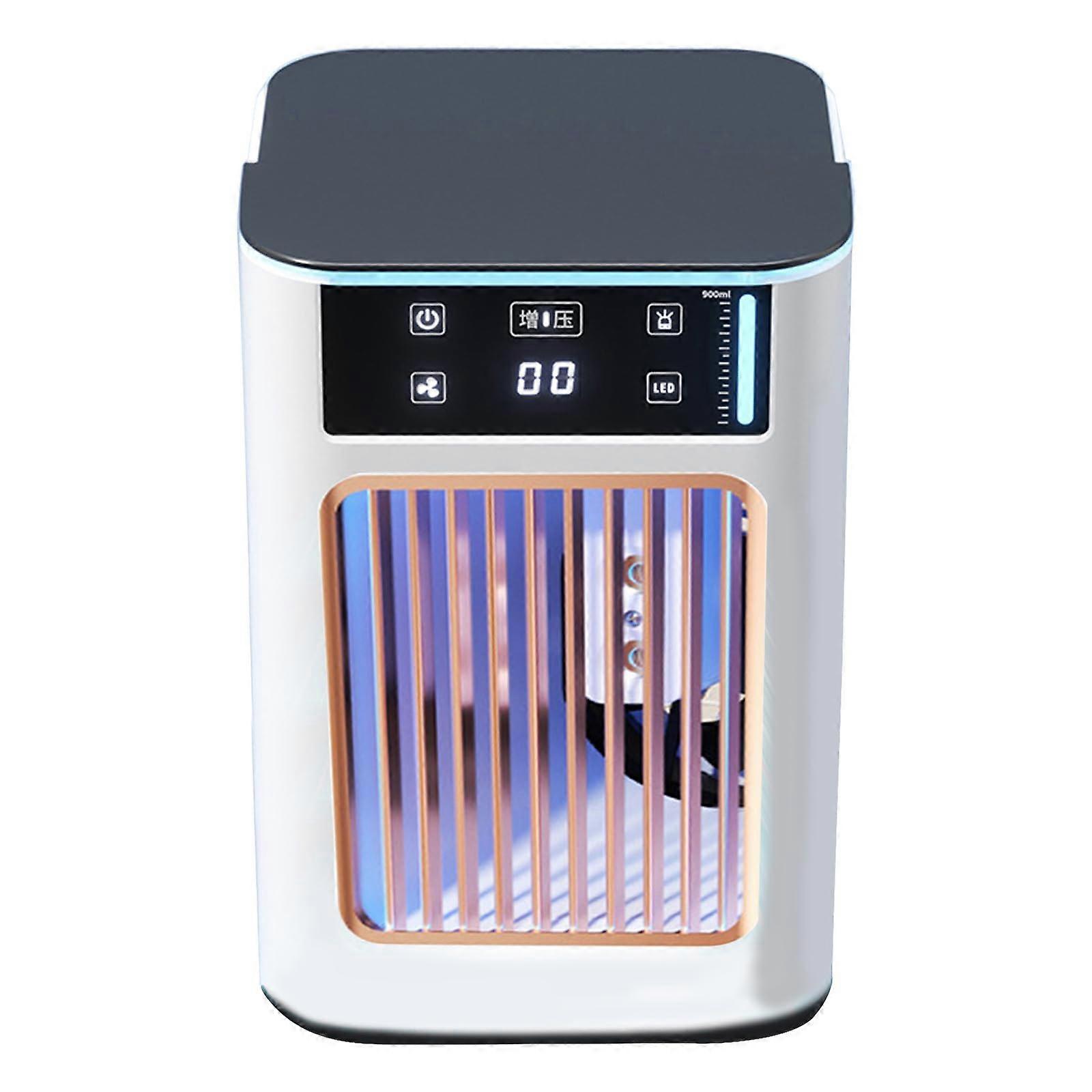 Portable Air Conditioner with 3 Wind Speeds, 3 Mist Modes, 30oz Tank, 7Color Light for Home Office Bedroom