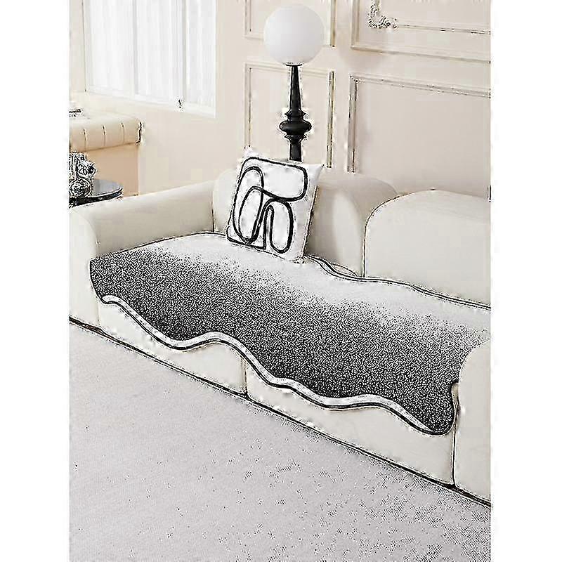 The New Gradient Chenille Irregular Shaped Sofa Cushion All-season Universal Non-slip Sofa Cushion Cover Cloth Towel