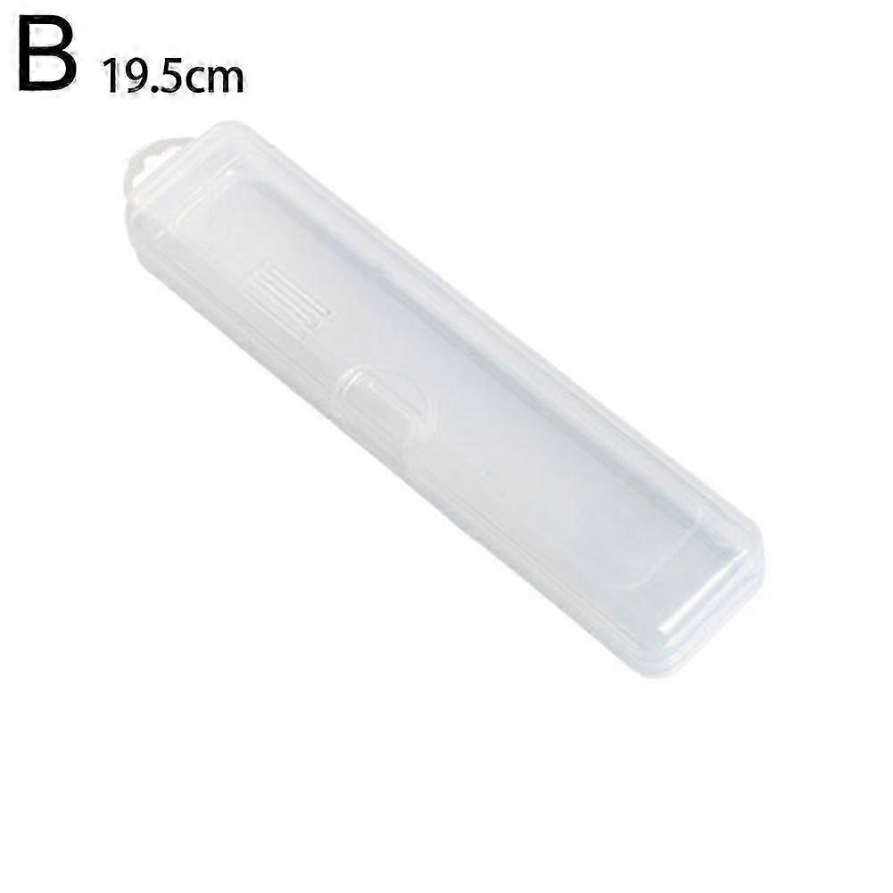 Portable transparent dustproof makeup brush storage box makeup tools
