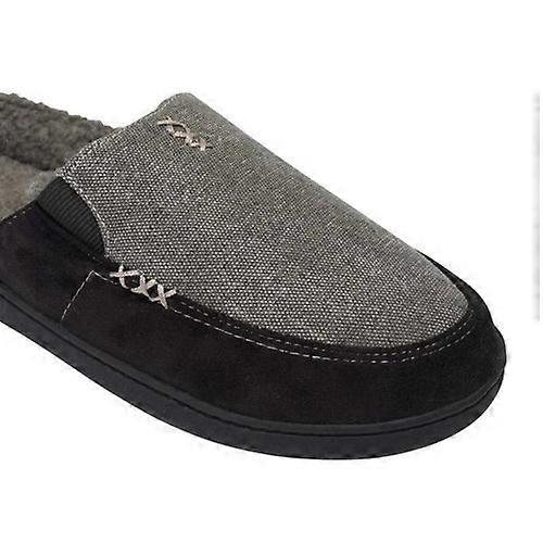 Keanu Mens Tweed Slip-on Mule Slippers