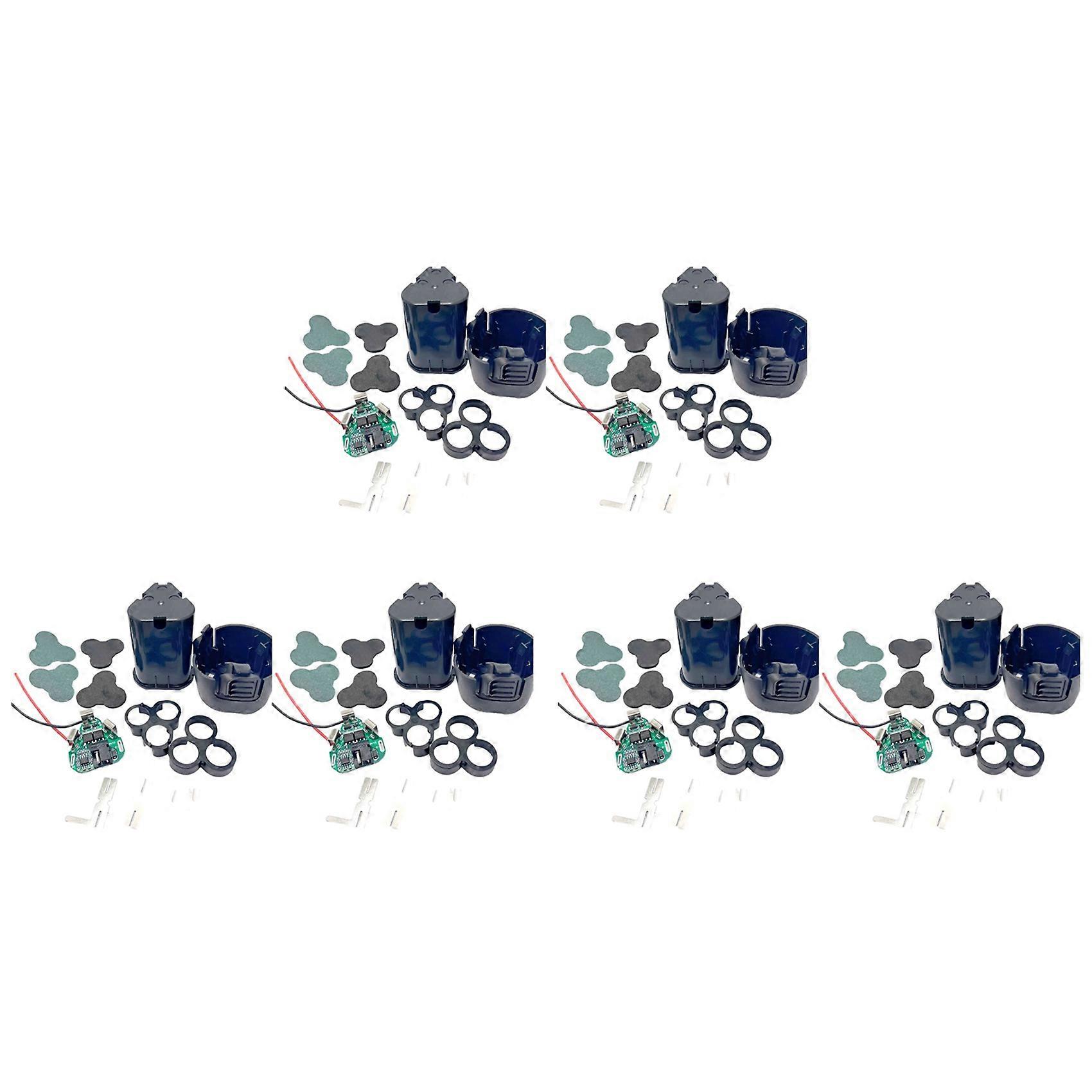 6set 12V DC Electric Tool Hand Drill Power Li-Ion Battery Protection Board BMS 18650 Lithium Box Circuit Pack Shell