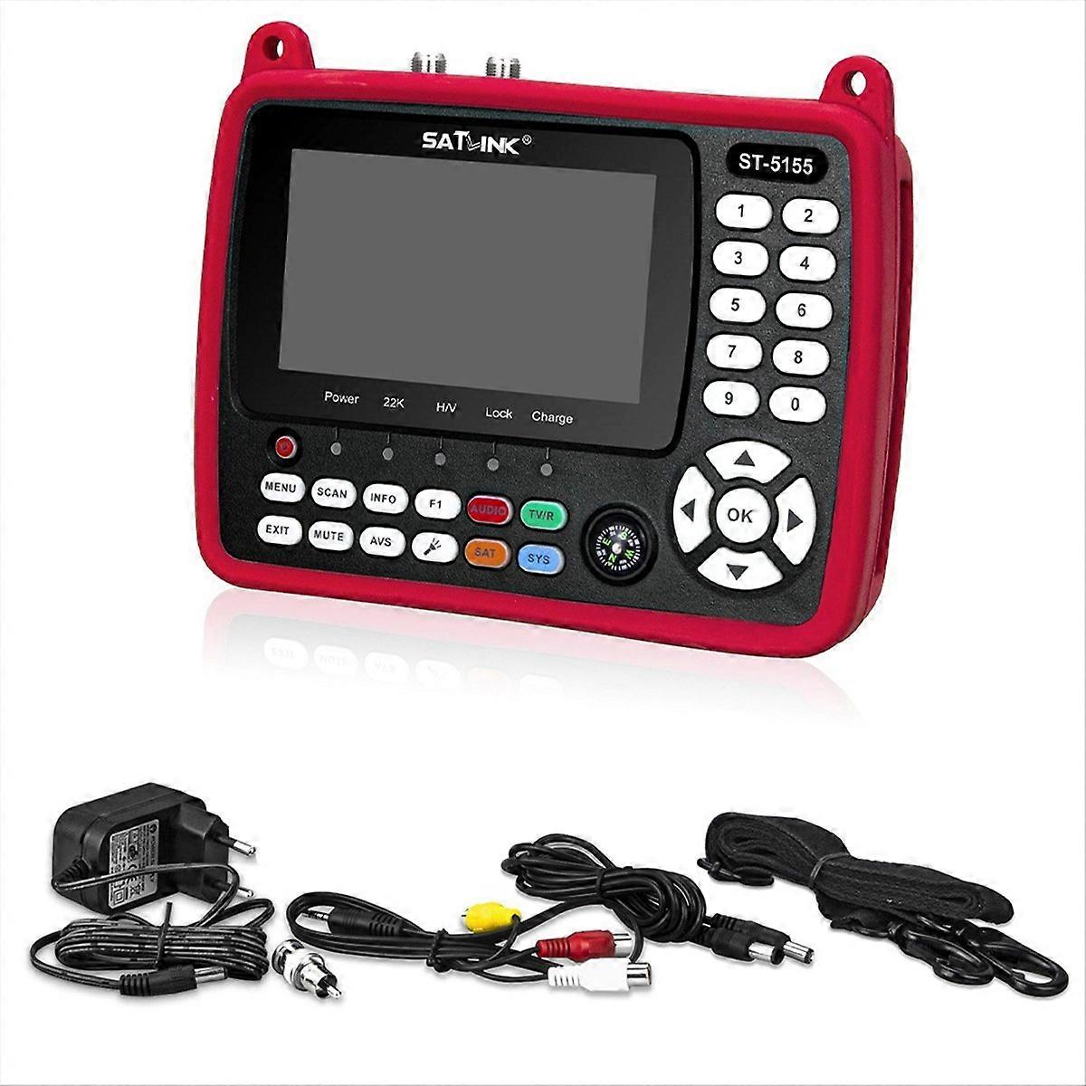 Satlink MPEG4 H.265 Satellite Signal Finder 4.3 Inch Screen EU PLUG
