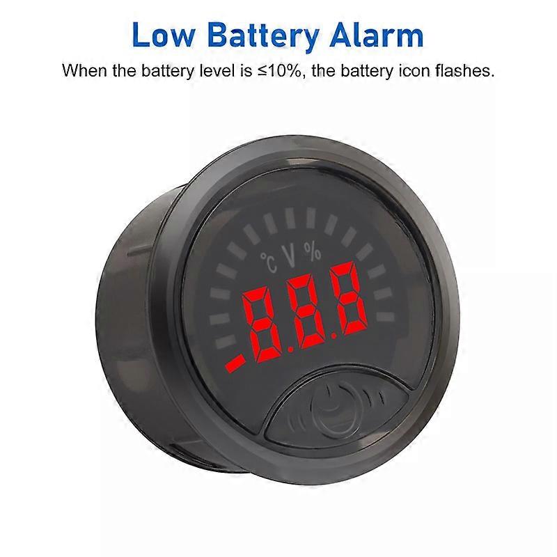 High Precision 2-Wire Circular Digital Voltmeter Power Indicator DC7-100V Voltmeter Panel Volt Meter Monitor Gauge Display ?