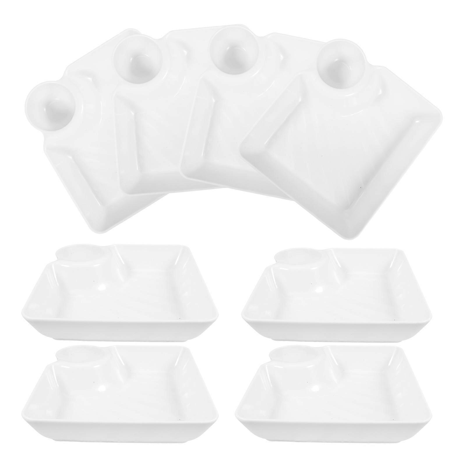 Chips and Dip Serving Dish Divided Party Tray for 8Pcs Use