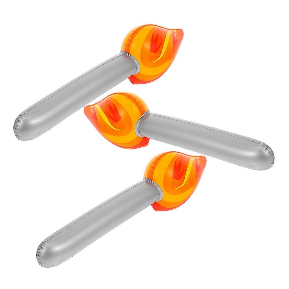 Artificial Inflatable Torch for Decoration 3Pcs Torch Toy for Cosplay Performance