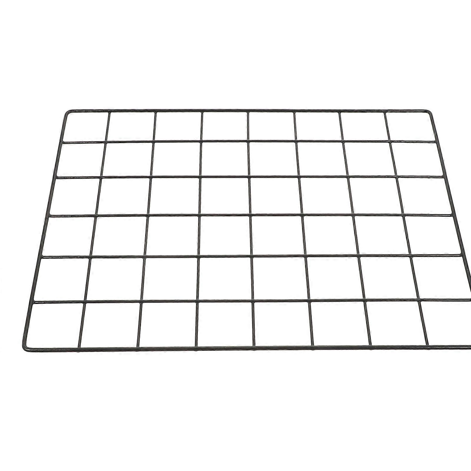 Metal Grid Wall Panel Iron Photo Frame for Display 2Pcs Black DIY Use