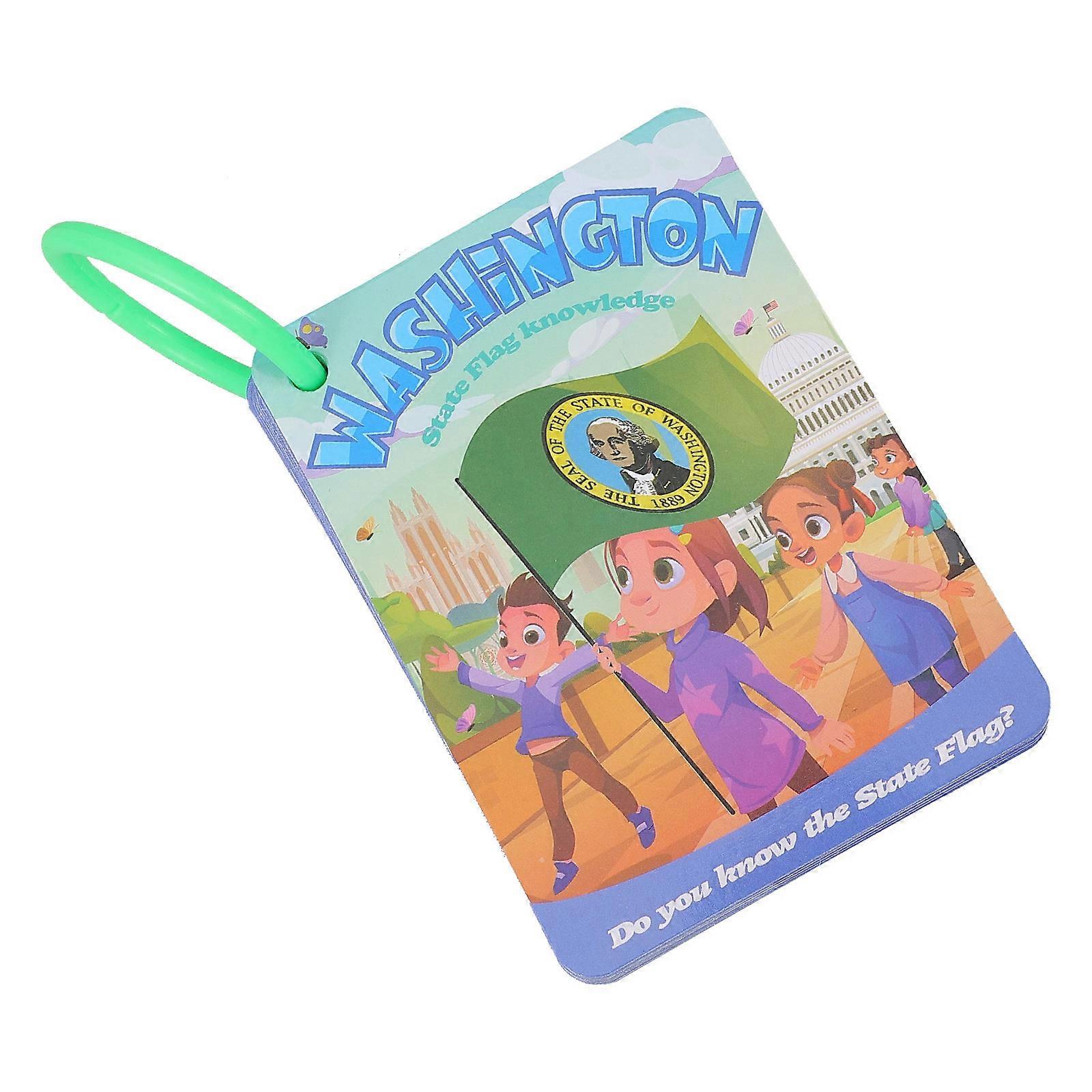 Us State Flags Flash Cards for Kids Educational Play 2Sets Pack