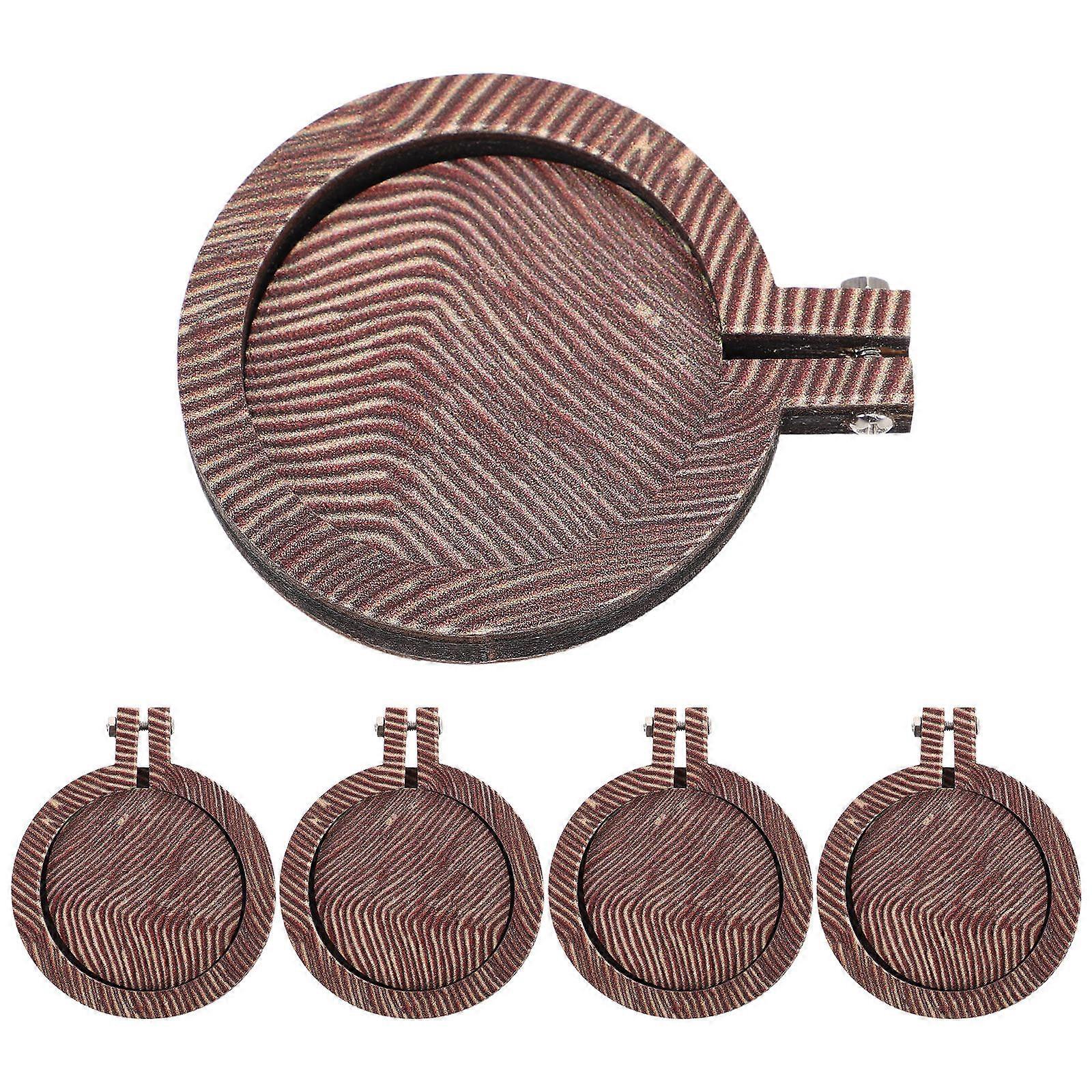 Mini Embroidery Hoops Wooden Frames for DIY 5Pcs Round Craft Sewing Tools
