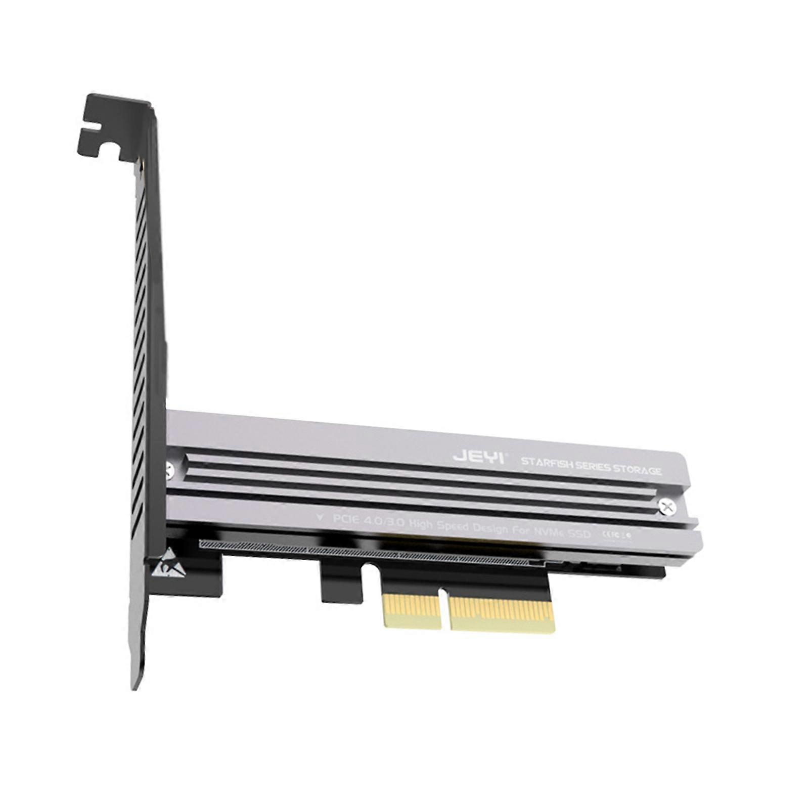 PCIe 4.0 M.2 Adapter 64Gbps High Speed for M.2 SSD NVMe PCIe 4.0 X1 X4 Full Speed with Heatsink and 2 Brackets Multicolor