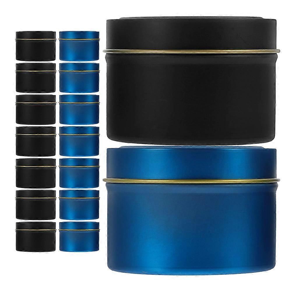 16Pcs Aromatherapy Candle Tins with Lids Multi Function DIY Candle Making Jars