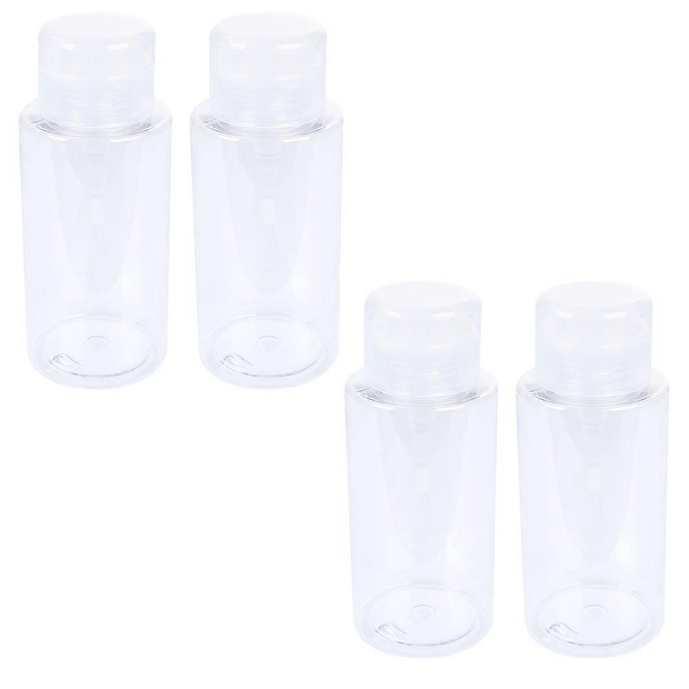 Makeup Remover Water Bottles Sub Bottles for Cleaning Use 4Pcs Transparent