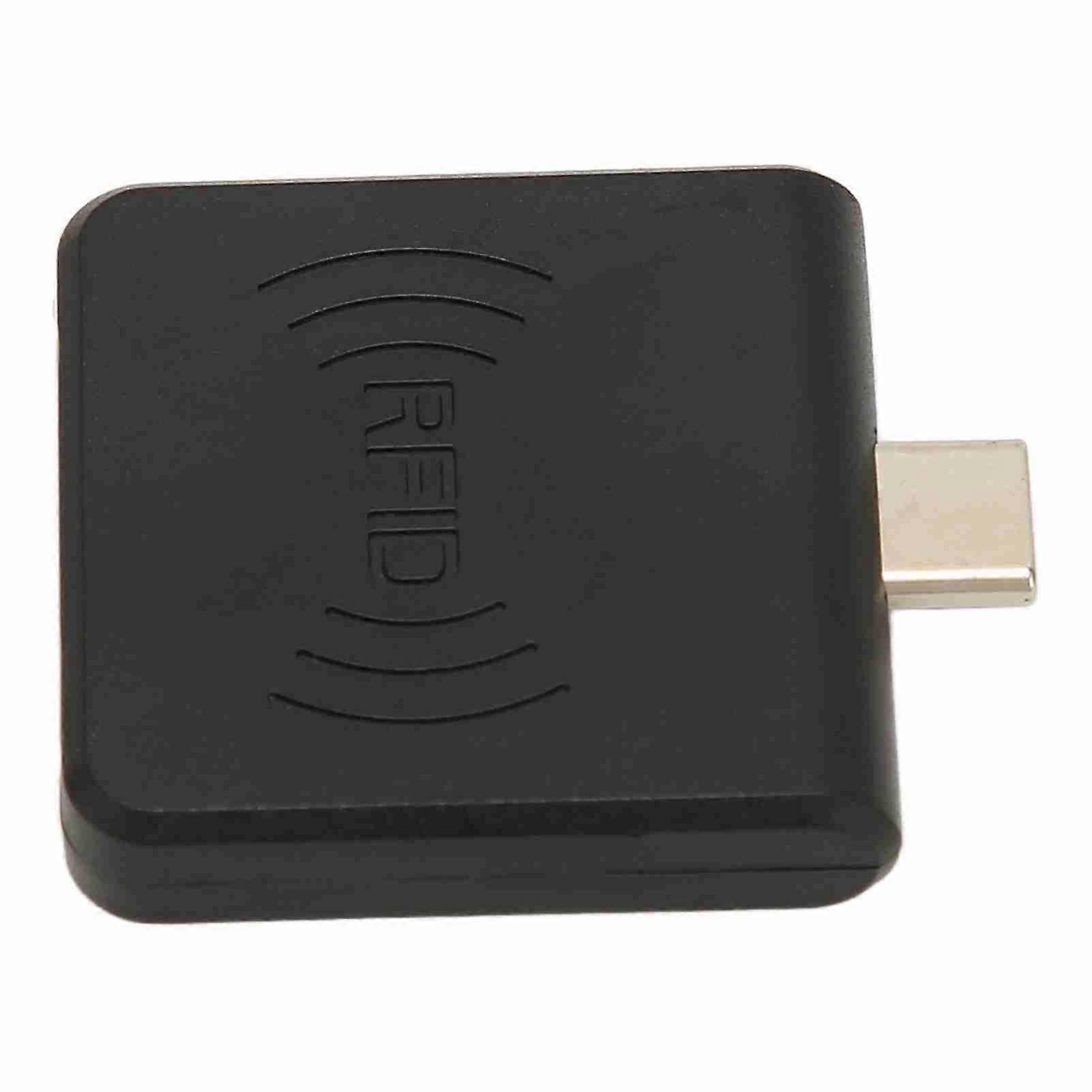125kHz RFID Card Reader with Buzzer, Type C Plug and Play for EM4100 Cards, Black