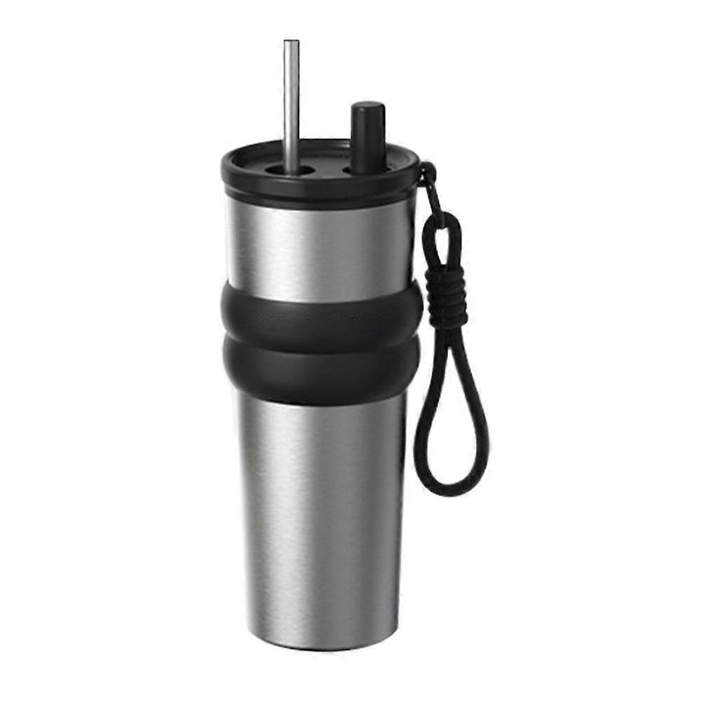 Red Cherry Printing Vacuum Cup Bow Printing Direct Drinking Cup  Office Workers