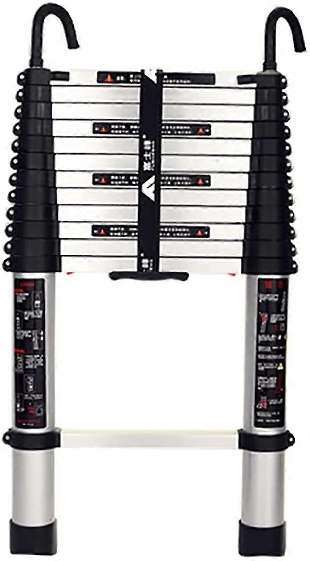 Adjustable Aluminum Ladder with Quick Height Adjustment, Folding Telescoping Design, 330lbs Capacity