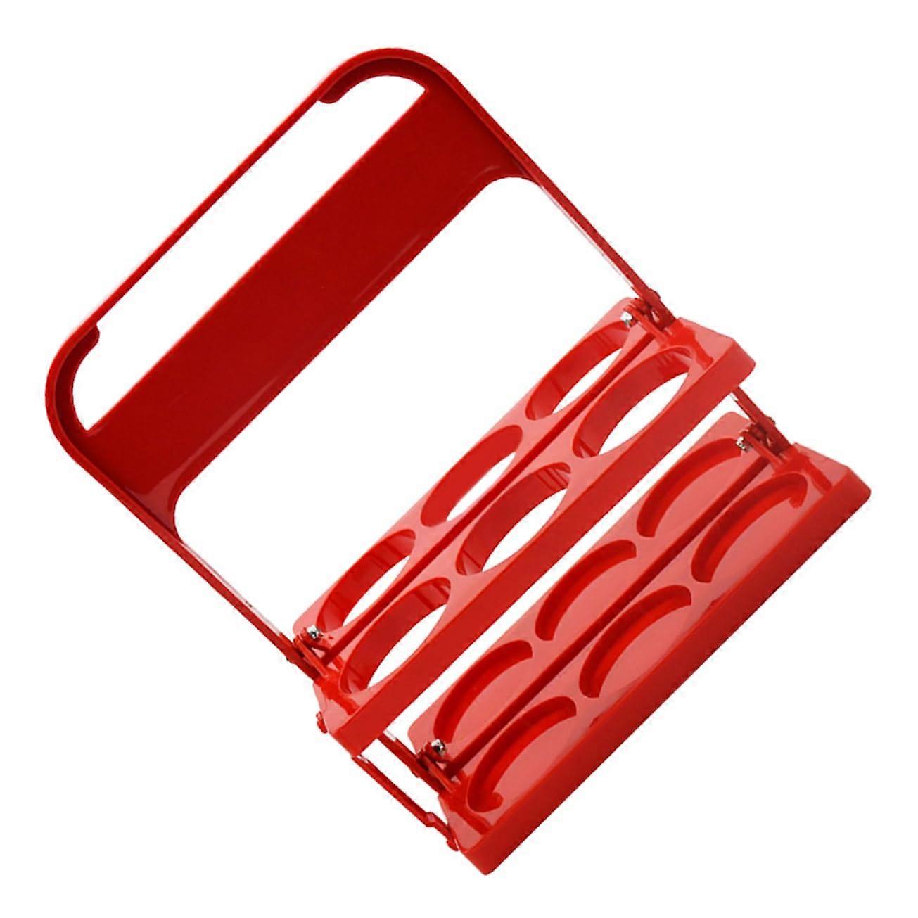 Portable Beer Bottle Holder with Folding Rack for Outdoor BBQ and Secure MultiBottle Storage