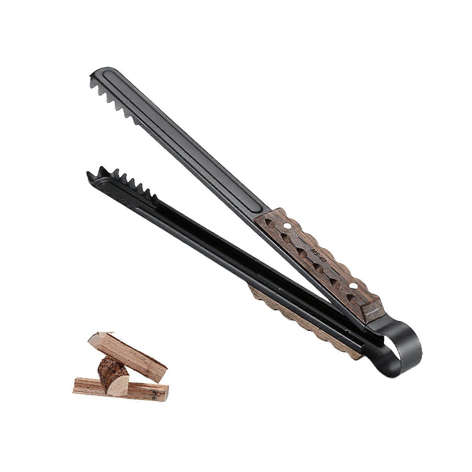 Fire Pit Tongs with HeatResistant Long Handle, Secure Alligator Grip for Campfire Log Handling, 16Inch