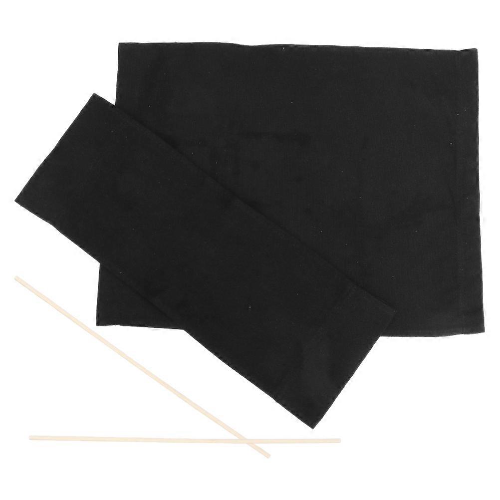 Foldable Game Chair Seat Replacement for Camping 1Set Black Canvas