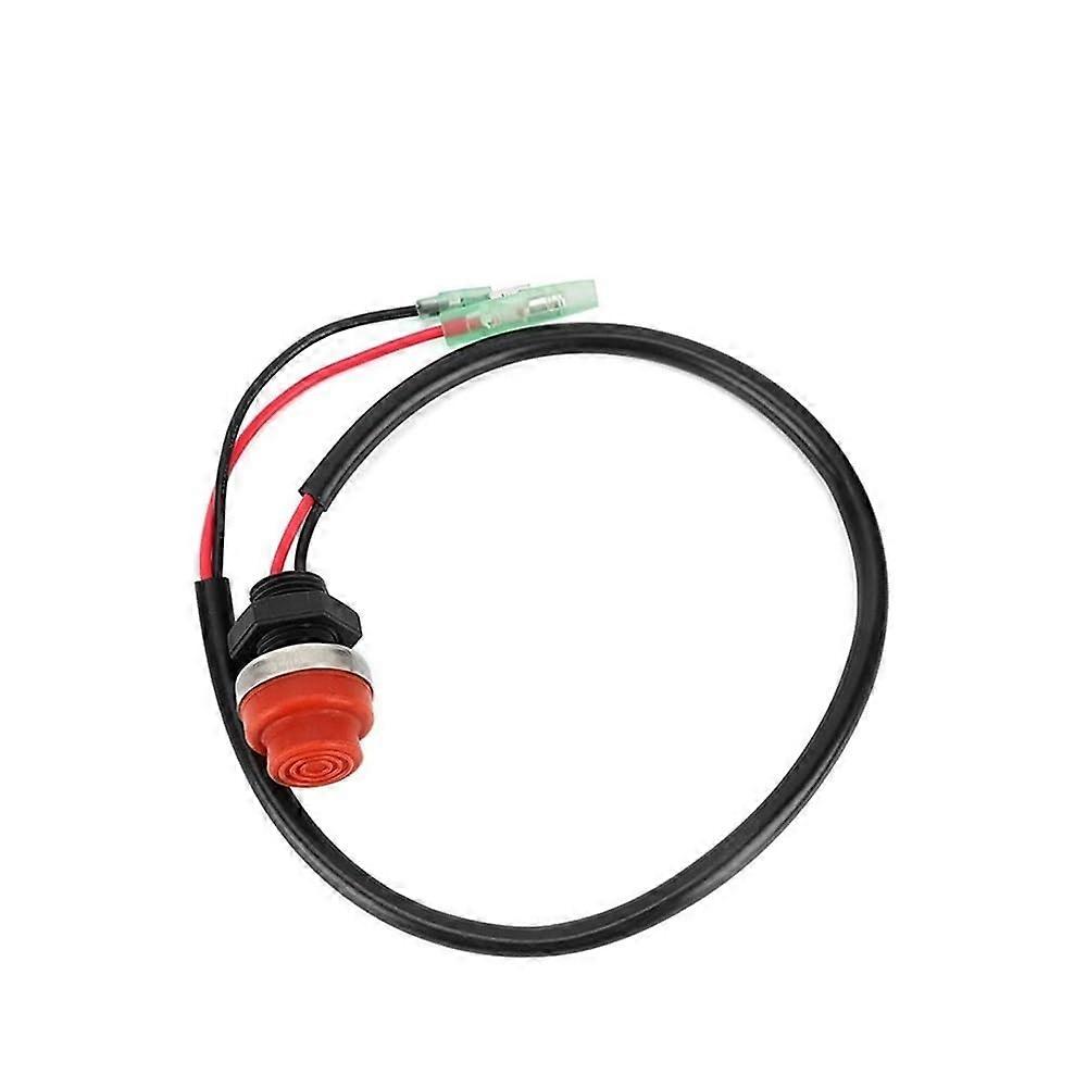 Marine Engine Push Button Start Waterproof Keyless Ignition Switch for Boat Outboard 75cm